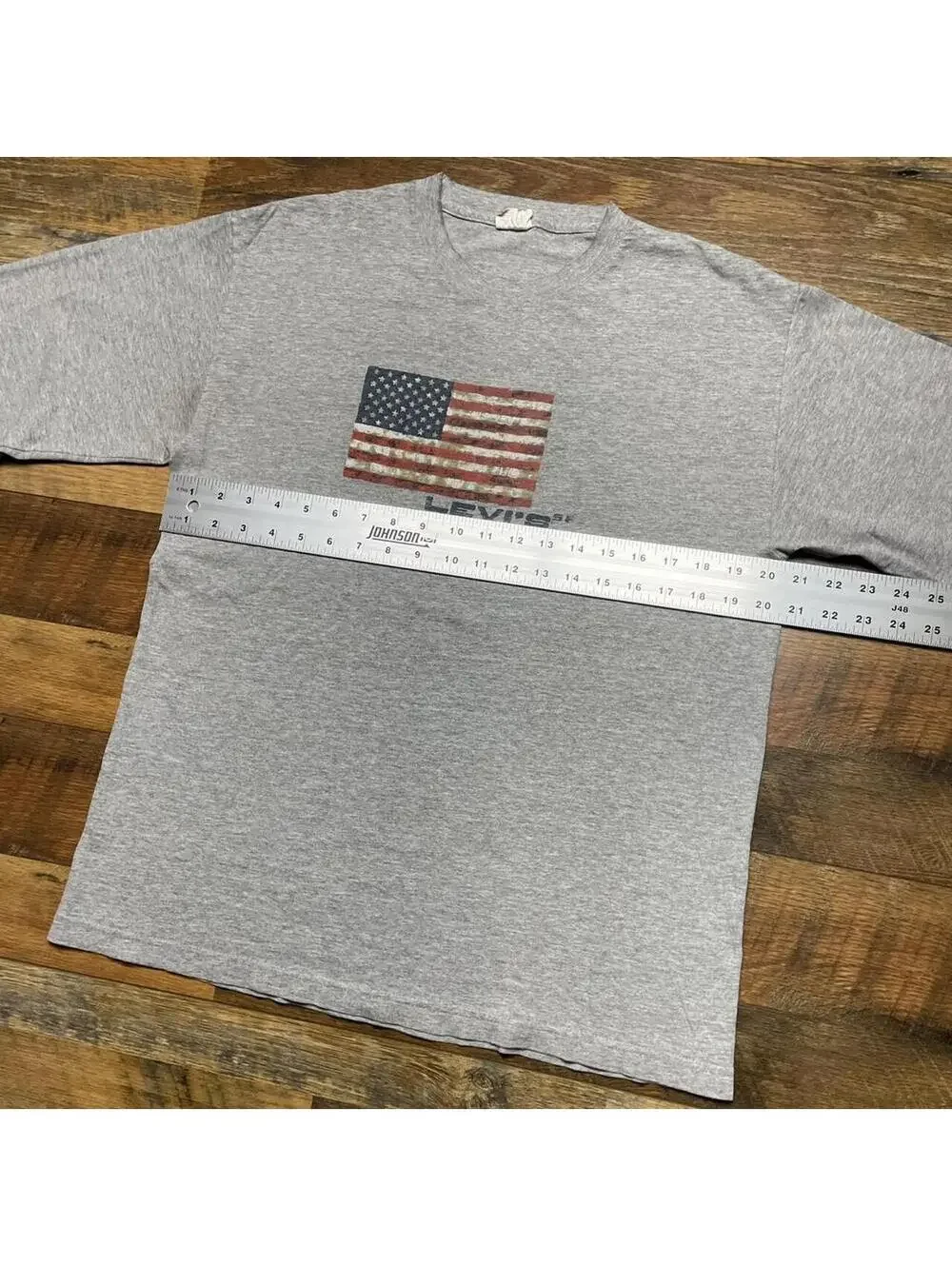 Vintage Levi's SF San Francisco Long Sleeve USA Flag Big Logo Size Large